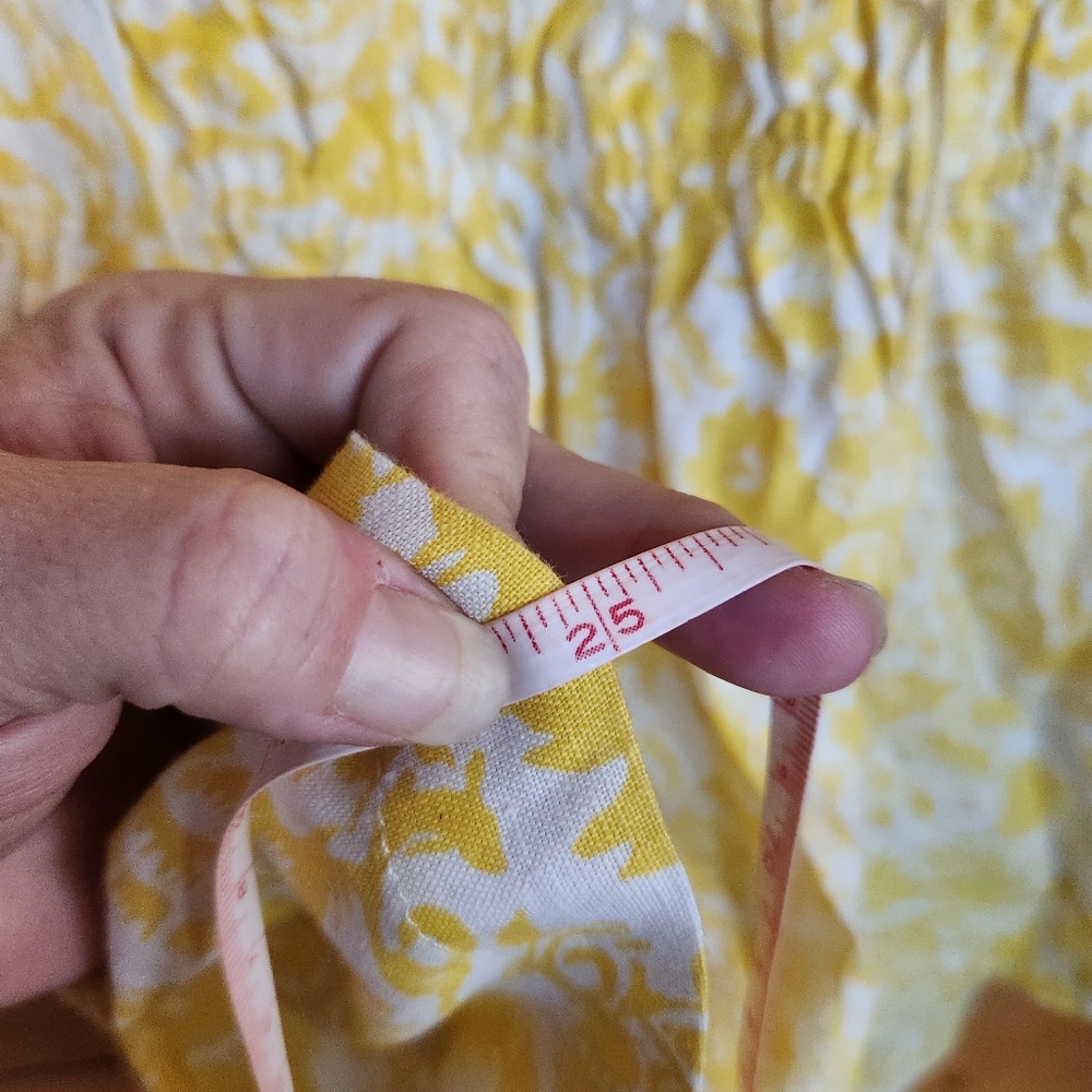 Joie NWT Renae B Yellow Floral Linen Shirt Peekaboo Cutout Back Stretch Top Sz S - Picture 13 of 13